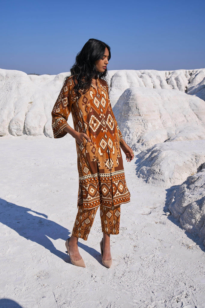 AZTEC PRINT PANT - dash and dot dash and dot