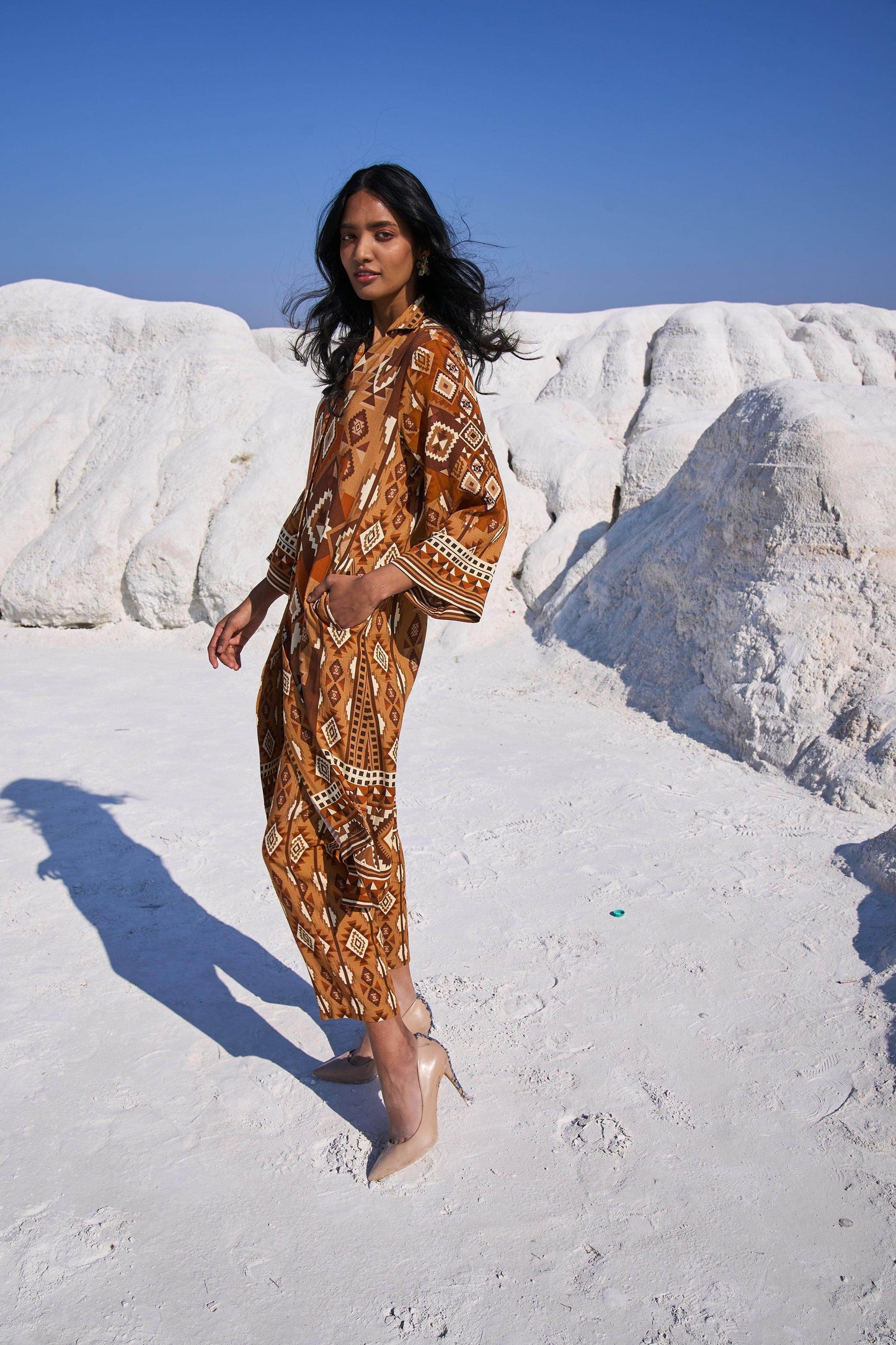 AZTEC PRINT PANT - dash and dot