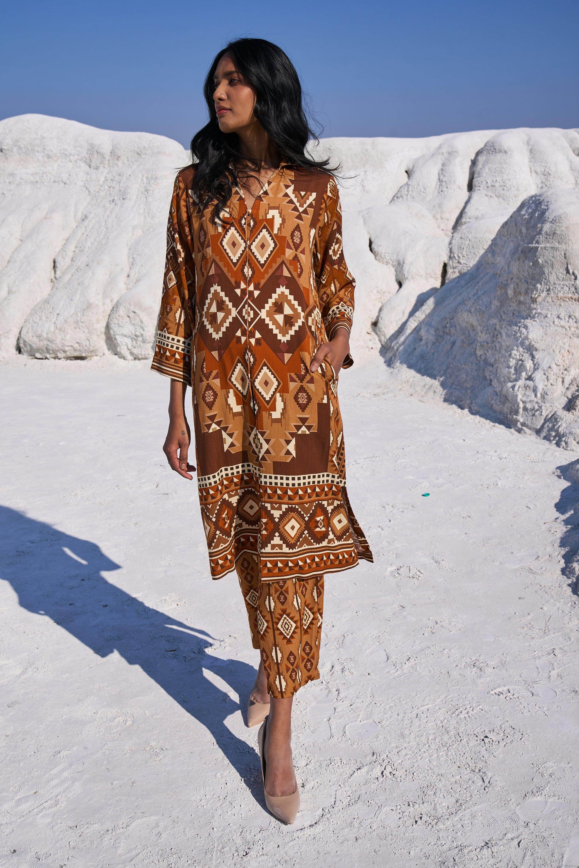 AZTEC PRINT SET - dash and dot