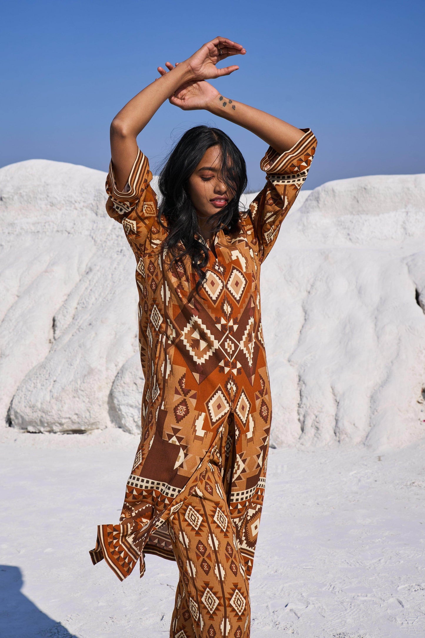 AZTEC PRINT PANT - dash and dot