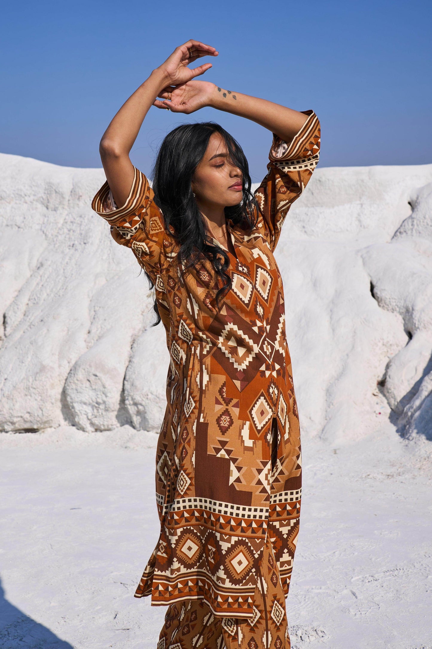 AZTEC PRINT PANT - dash and dot