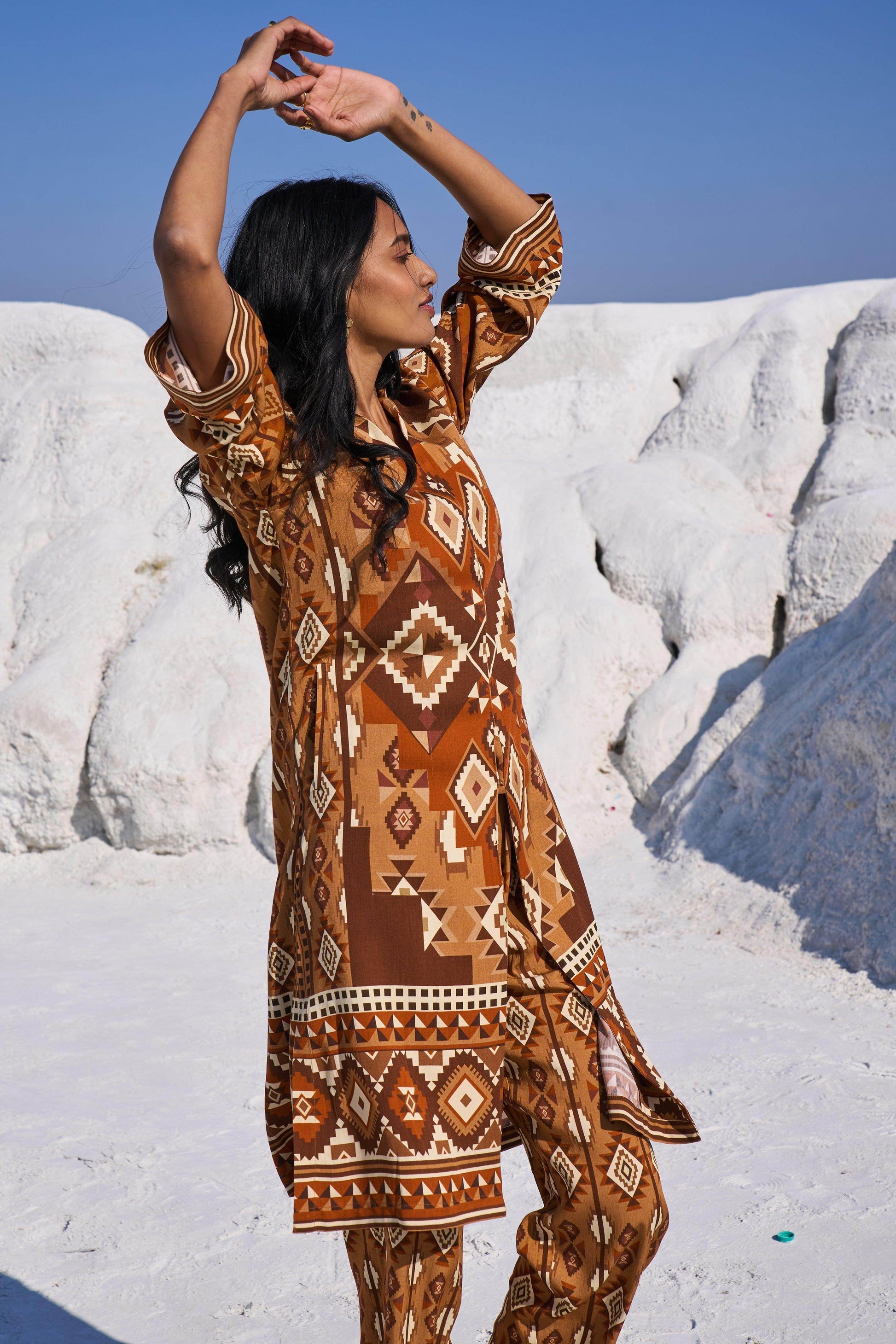 AZTEC PRINT PANT - dash and dot
