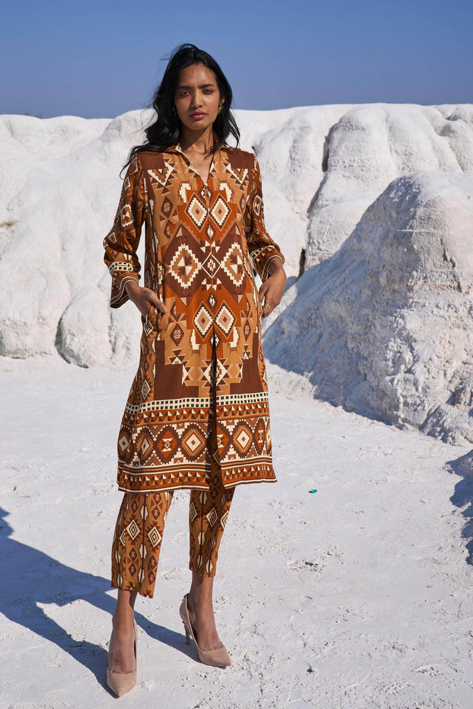 AZTEC PRINT PANT - dash and dot dash and dot