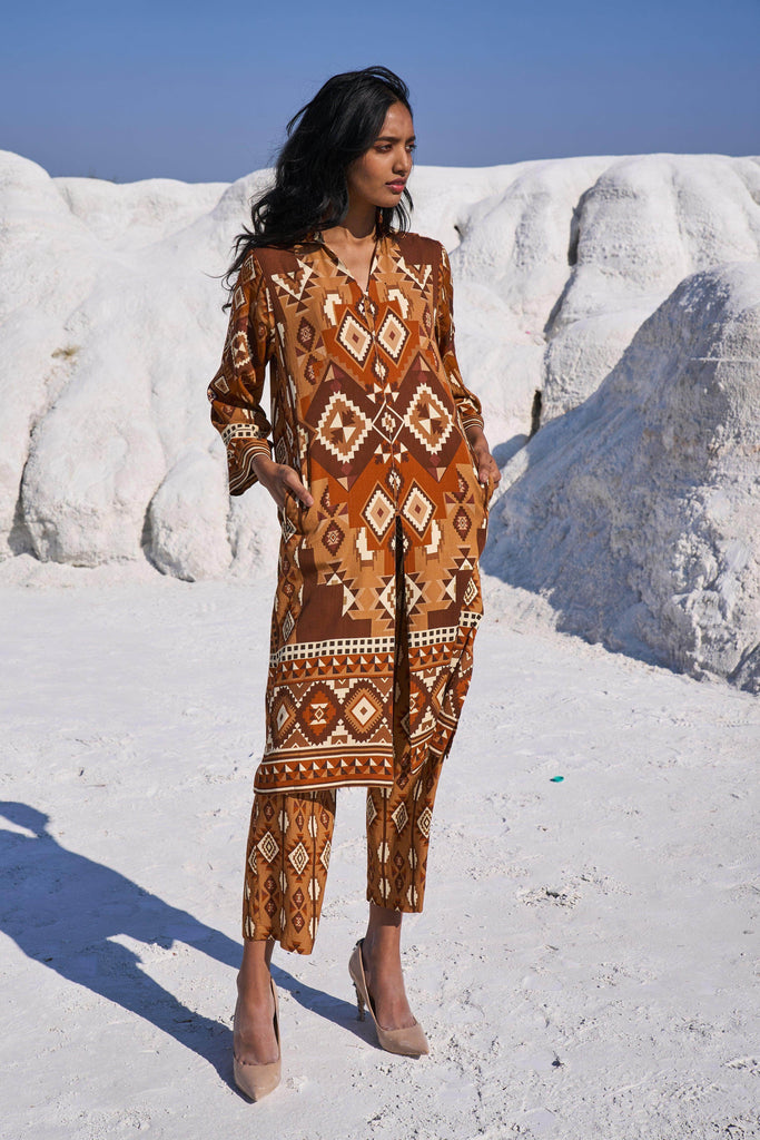 AZTEC PRINT PANT - dash and dot dash and dot