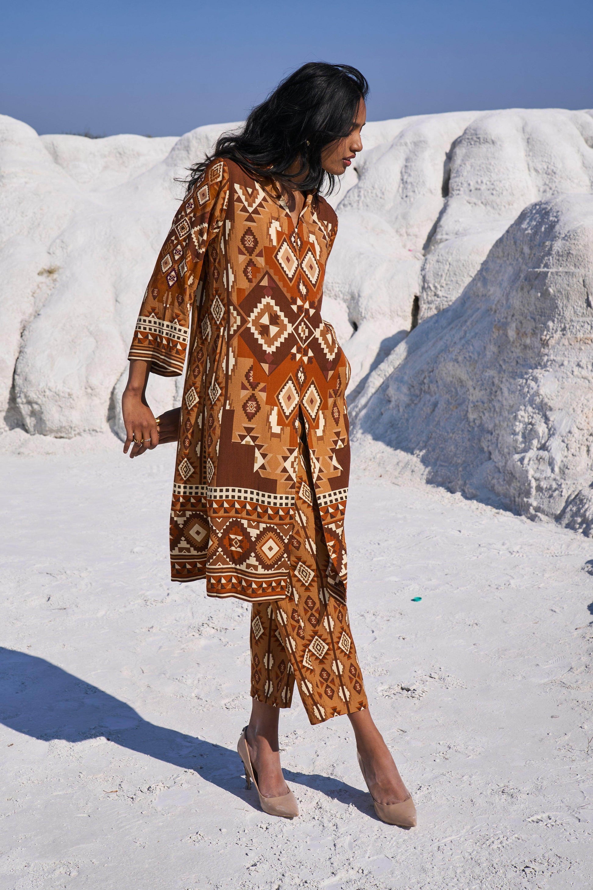 AZTEC PRINT PANT - dash and dot