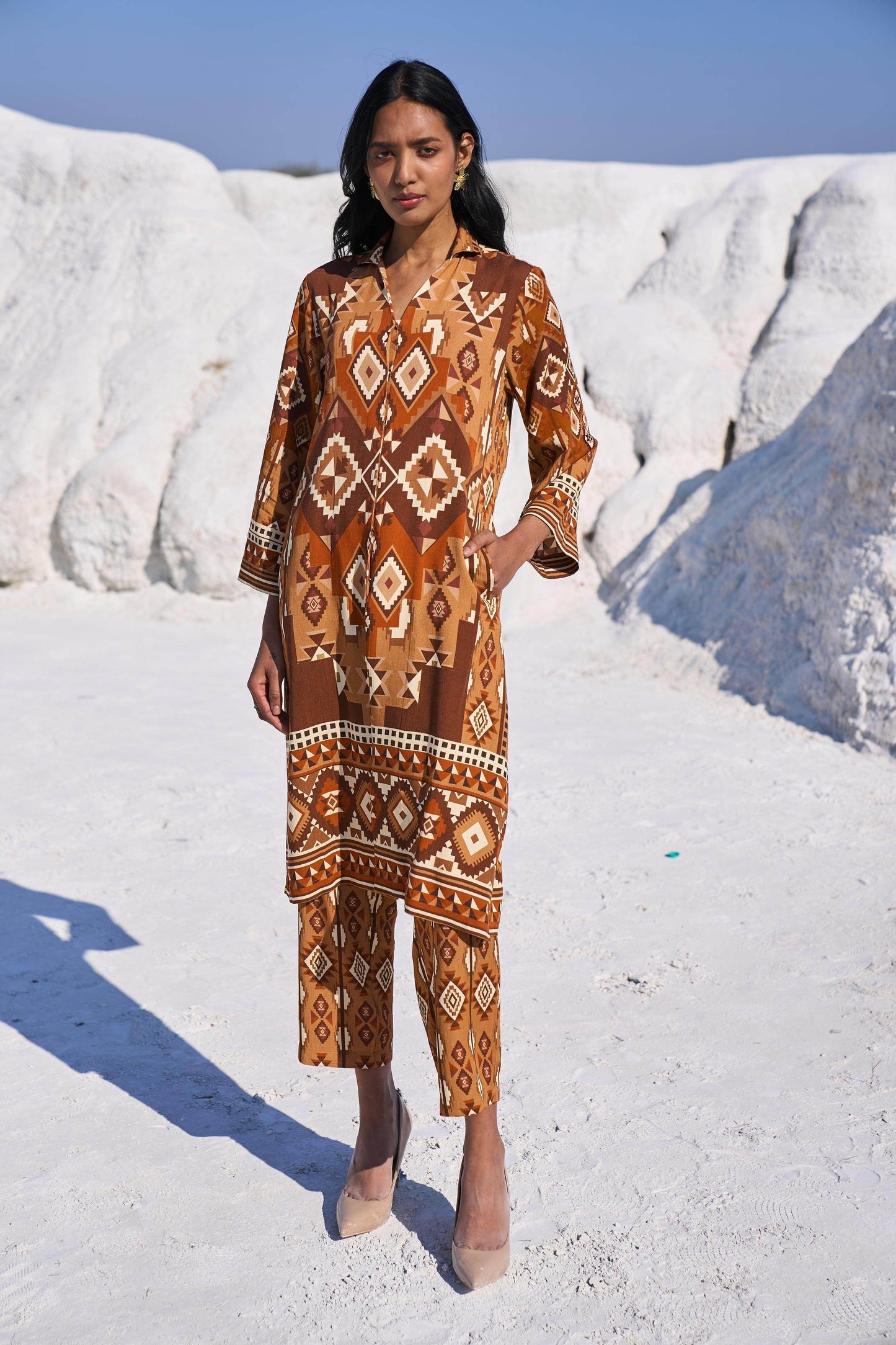 AZTEC PRINT PANT - dash and dot