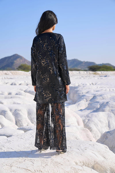 SEQUIN SHIRT AND SHEER SET - dash and dot