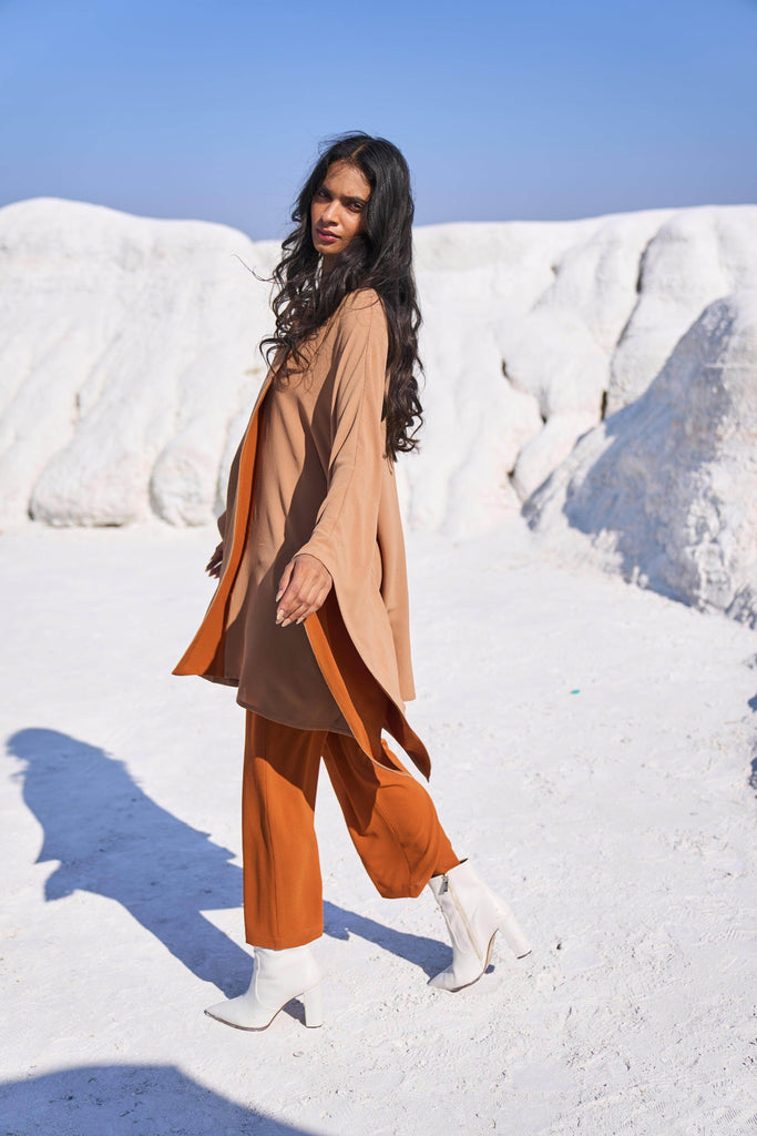 KHAKI CAPE - dash and dot dash and dot