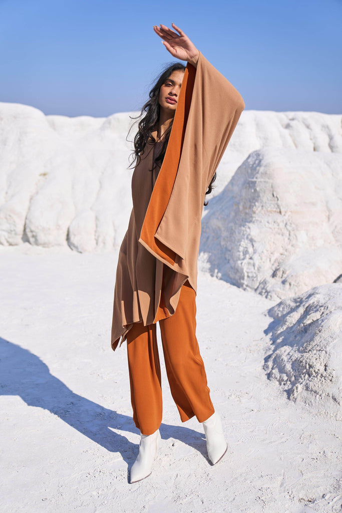 KHAKI CAPE SET - dash and dot dash and dot