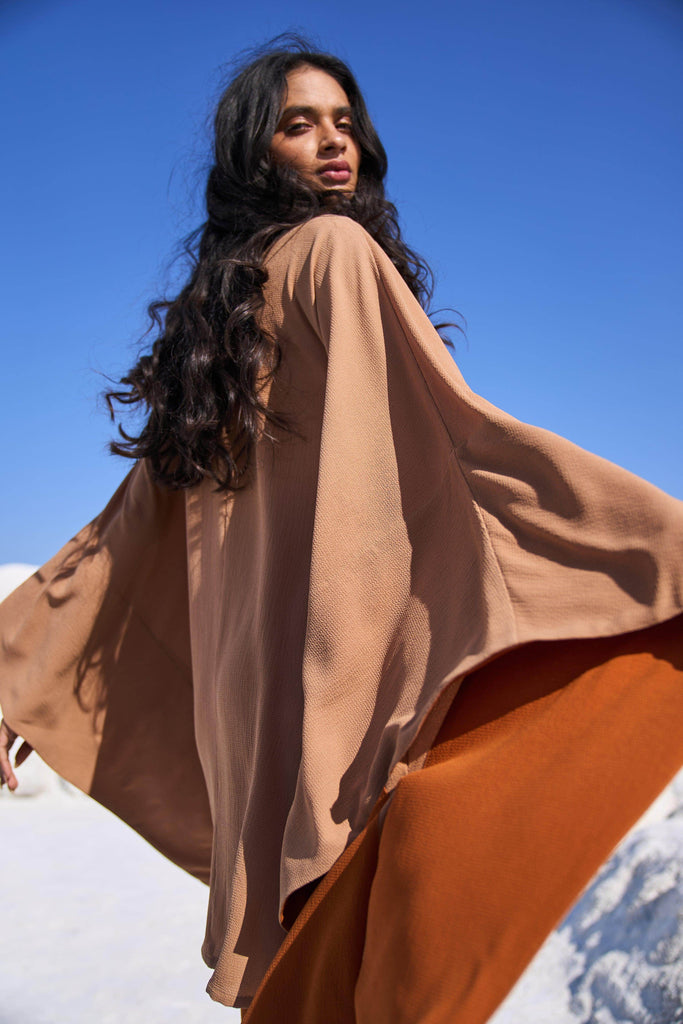 KHAKI CAPE SET - dash and dot dash and dot