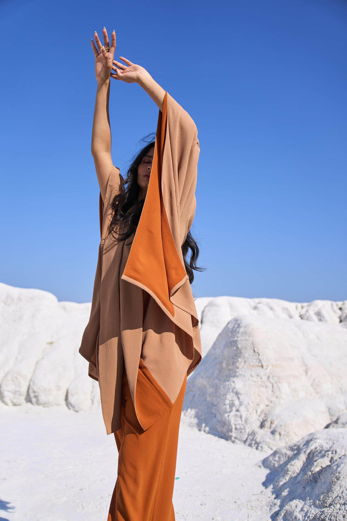 KHAKI CAPE SET - dash and dot dash and dot