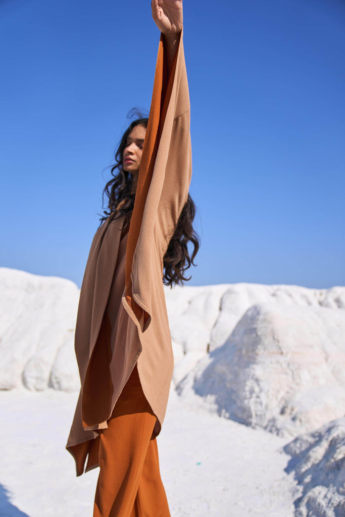 KHAKI CAPE SET - dash and dot dash and dot