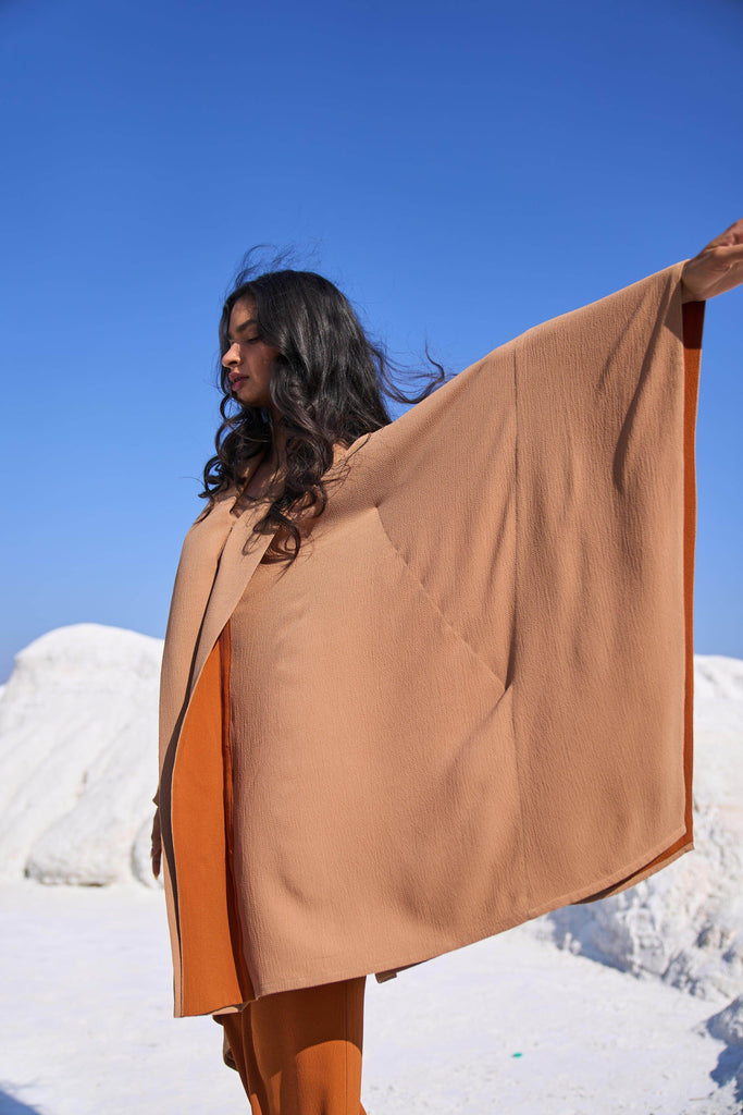 KHAKI CAPE - dash and dot dash and dot