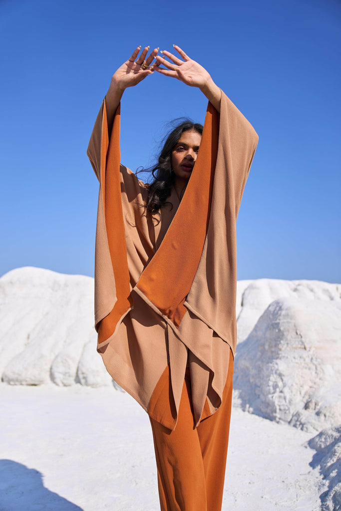 KHAKI CAPE SET - dash and dot dash and dot