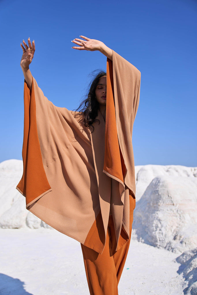 KHAKI CAPE SET - dash and dot dash and dot