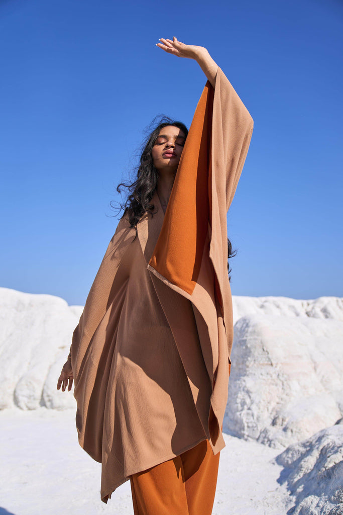 KHAKI CAPE SET - dash and dot dash and dot