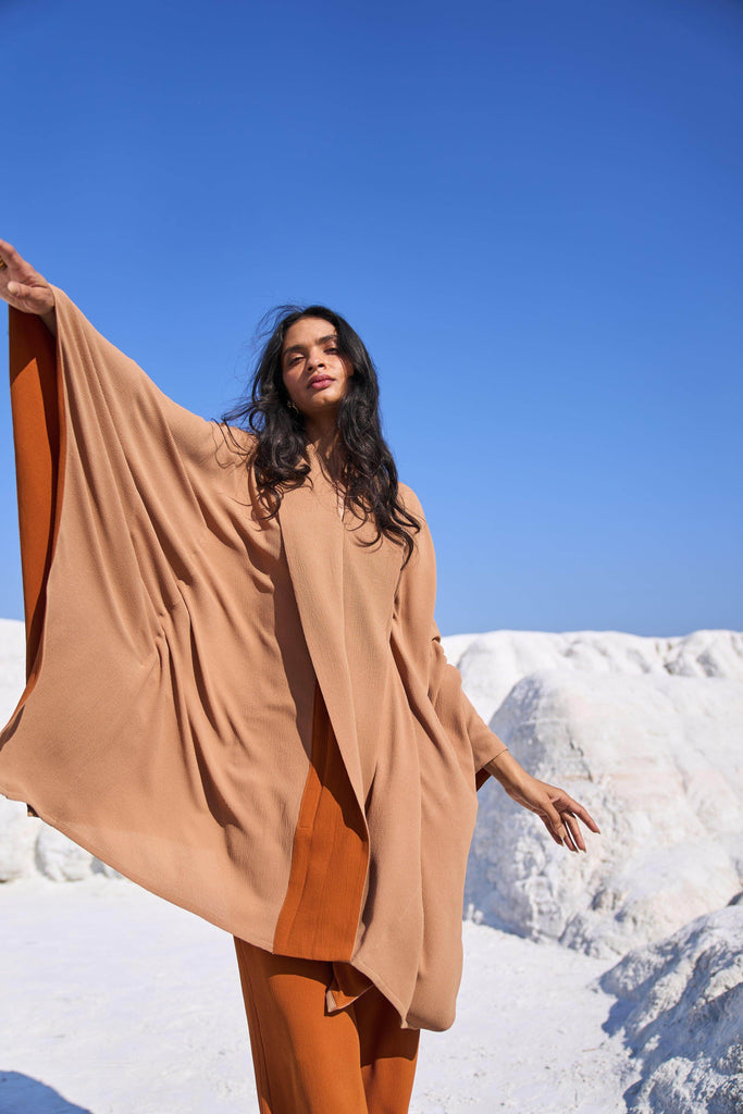 KHAKI CAPE SET - dash and dot dash and dot