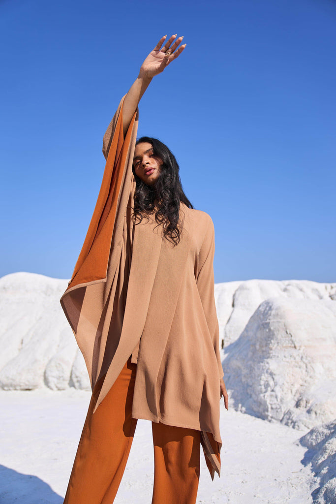 KHAKI CAPE SET - dash and dot dash and dot