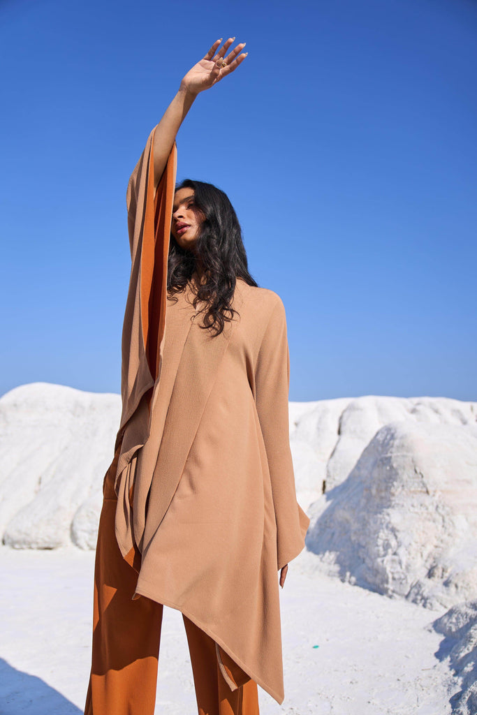 KHAKI CAPE SET - dash and dot dash and dot