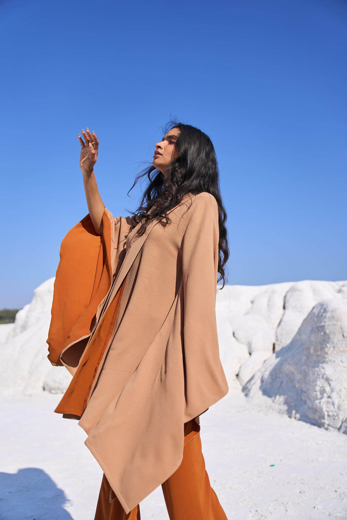 KHAKI CAPE SET - dash and dot dash and dot