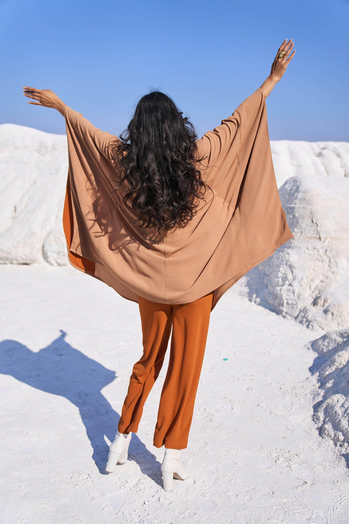 KHAKI CAPE SET - dash and dot dash and dot