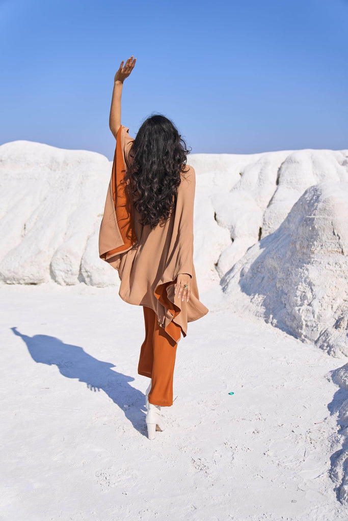 KHAKI CAPE SET - dash and dot dash and dot