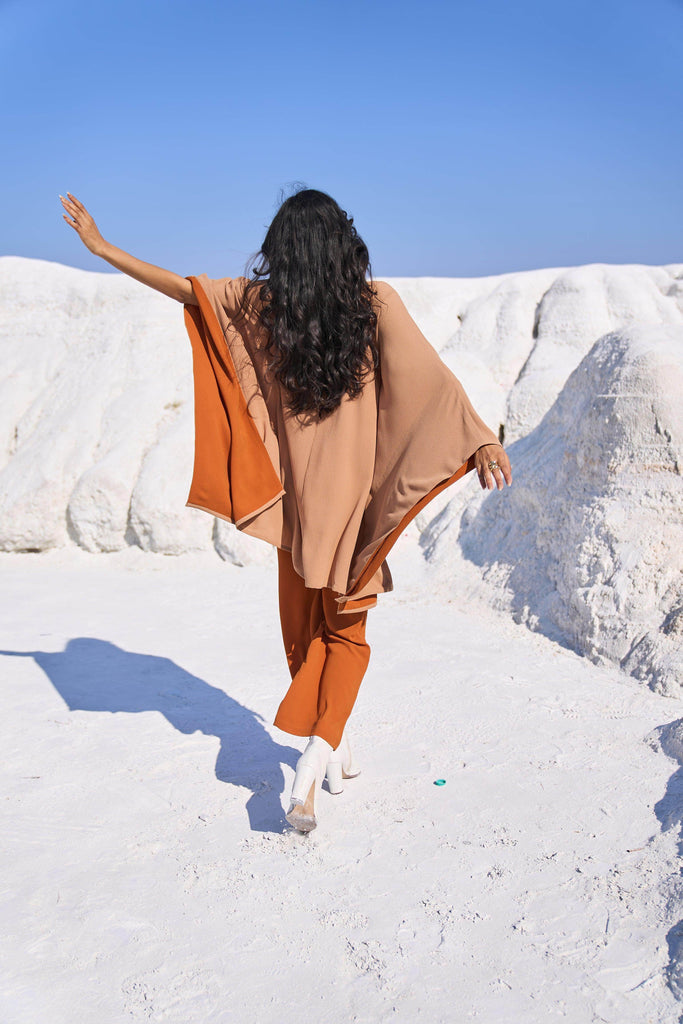 KHAKI CAPE SET - dash and dot dash and dot