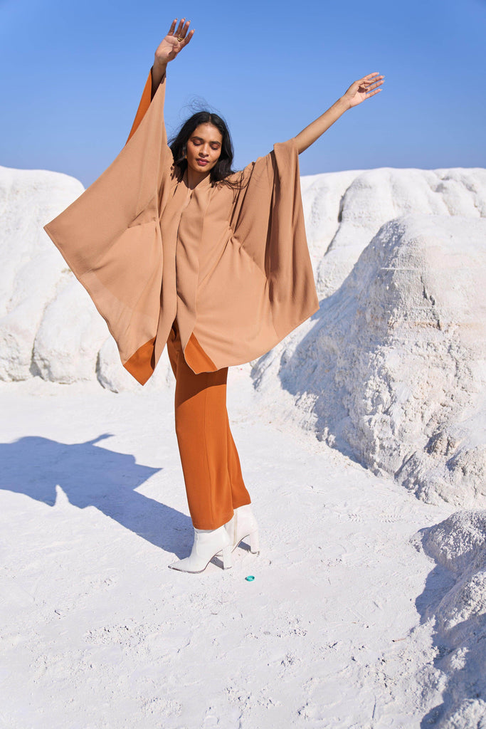 KHAKI CAPE SET - dash and dot dash and dot