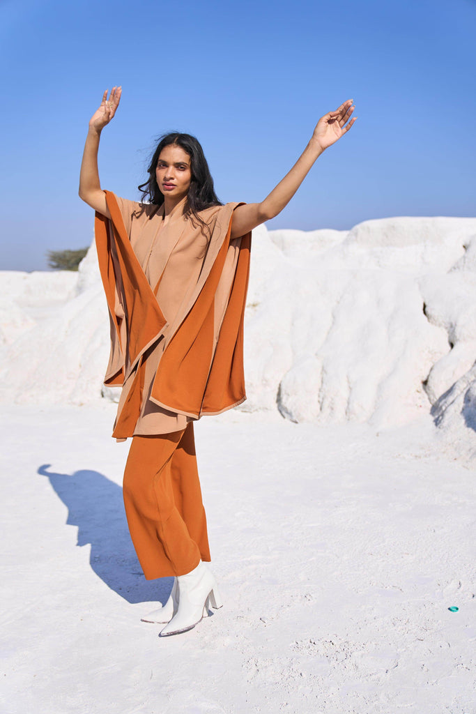 KHAKI CAPE SET - dash and dot dash and dot