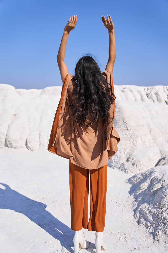 KHAKI CAPE SET - dash and dot dash and dot