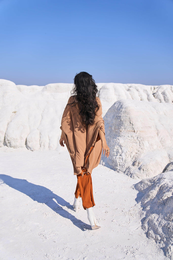 KHAKI CAPE SET - dash and dot dash and dot