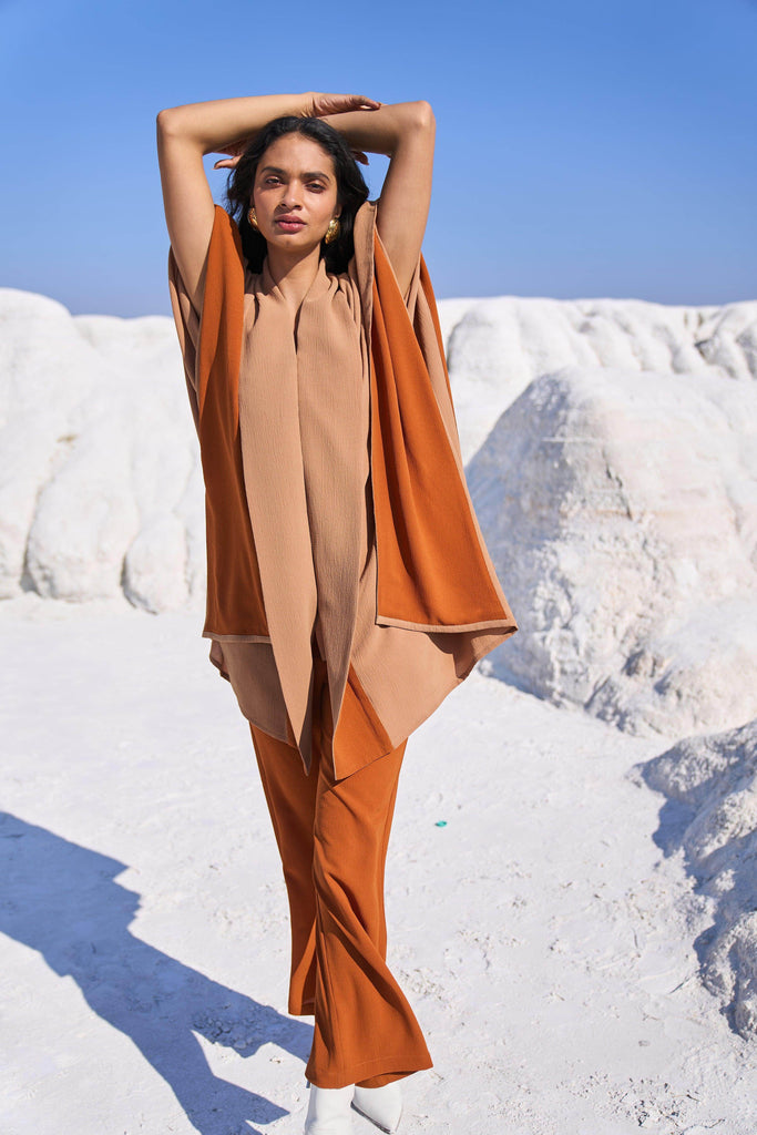 KHAKI CAPE SET - dash and dot dash and dot