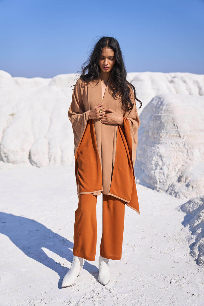 KHAKI CAPE SET - dash and dot dash and dot