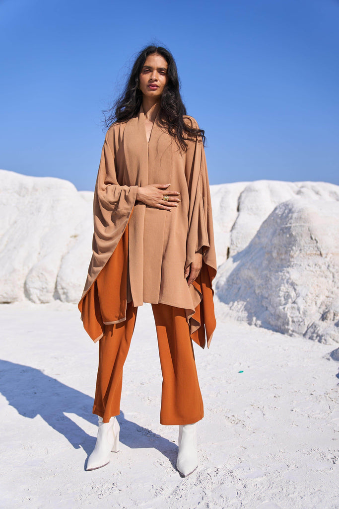 KHAKI CAPE SET - dash and dot dash and dot