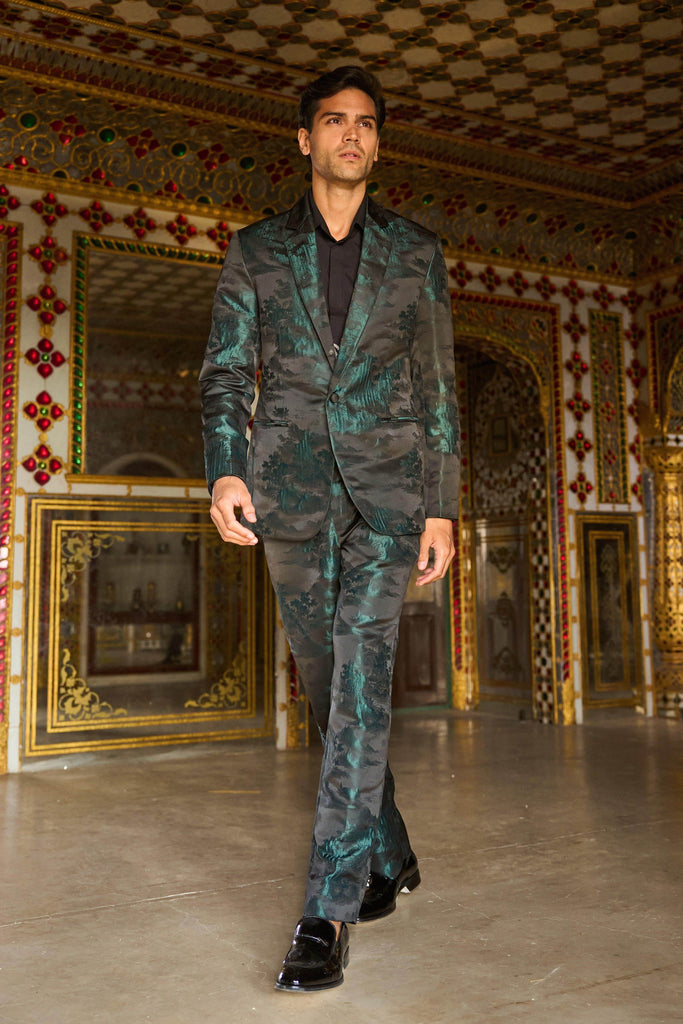 TEXTURED JACQUARD PANT - dash and dot dash and dot