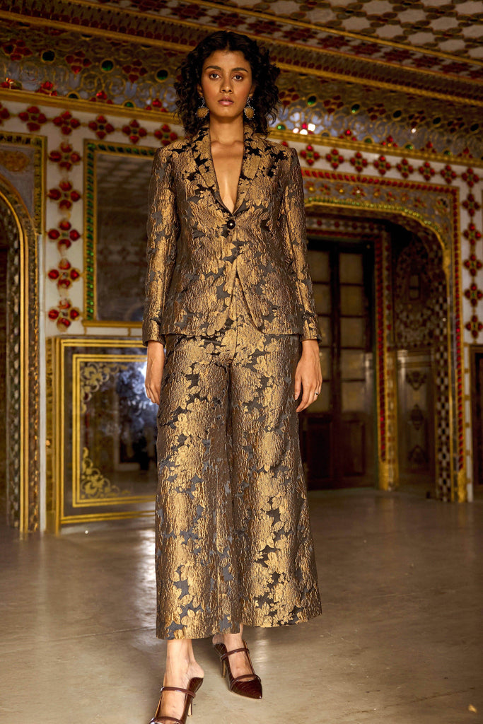 FLORAL BROCADE BLAZER - dash and dot dash and dot