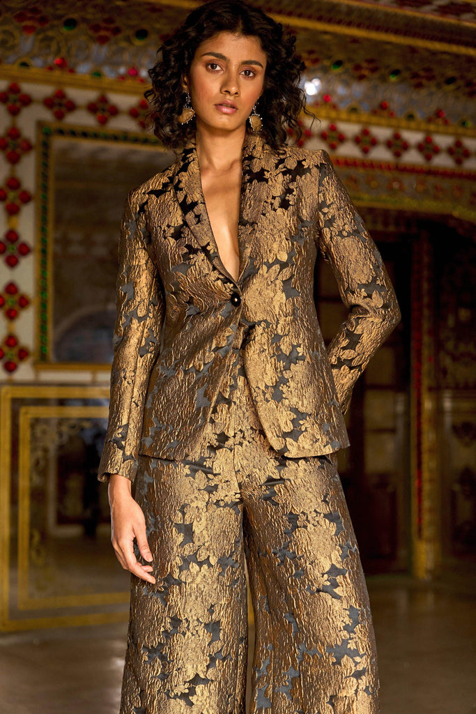FLORAL BROCADE BLAZER - dash and dot dash and dot