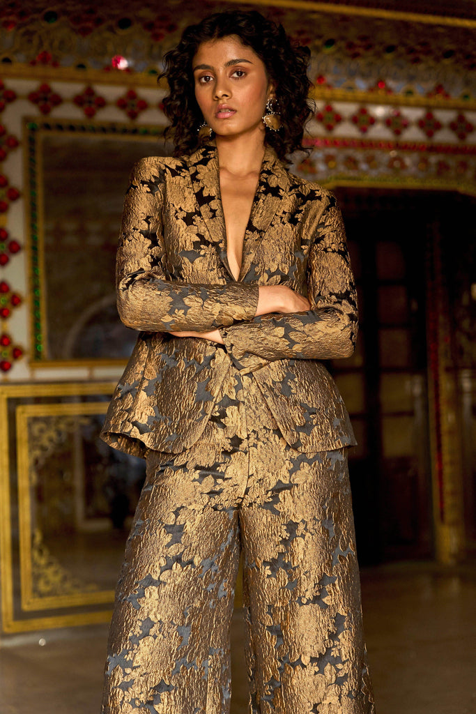 FLORAL BROCADE BLAZER - dash and dot dash and dot