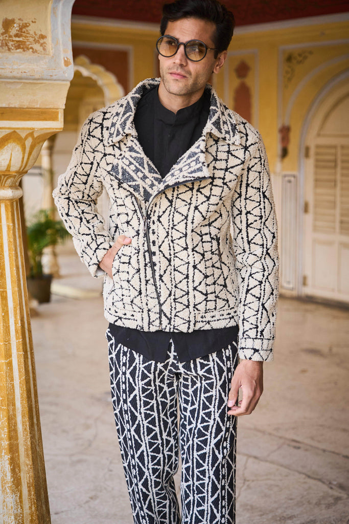 TRIBAL JACQUARD BOMBER - dash and dot dash and dot