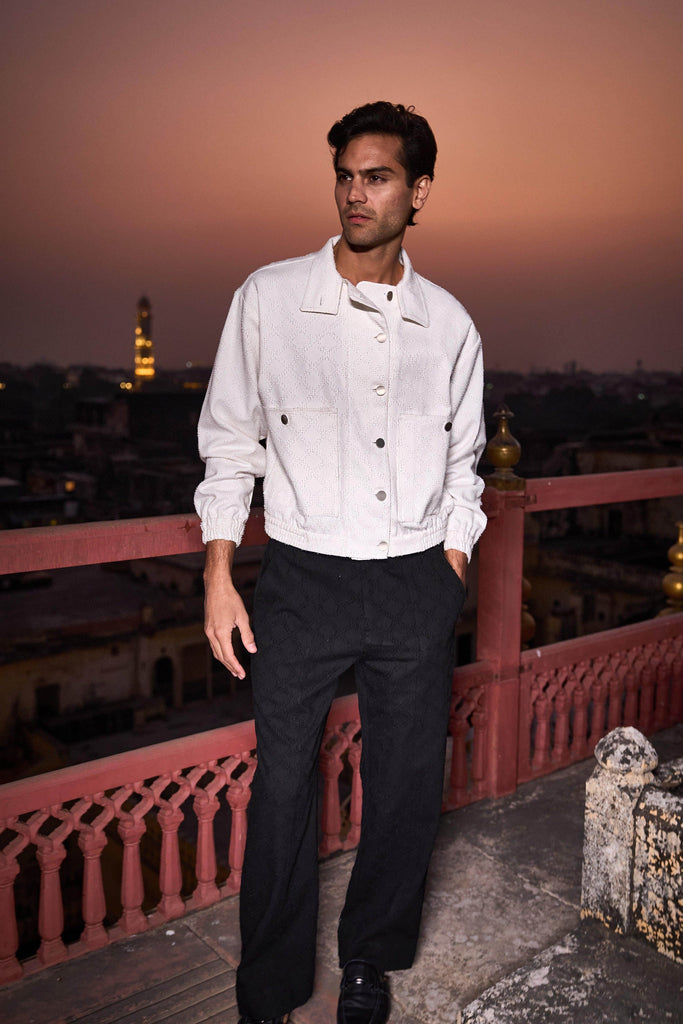 DENIM PATTERNED PANT - dash and dot dash and dot