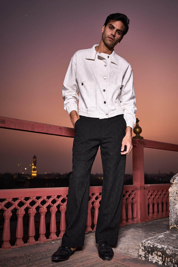 DENIM PATTERNED PANT - dash and dot dash and dot