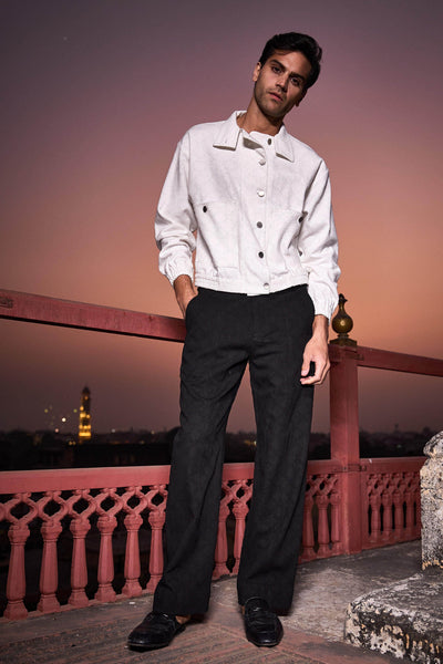 DENIM PATTERNED PANT - dash and dot