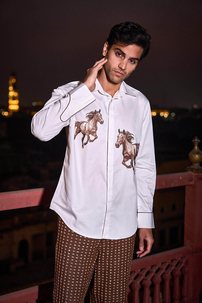 EQUESTRIAN SHIRT - dash and dot dash and dot