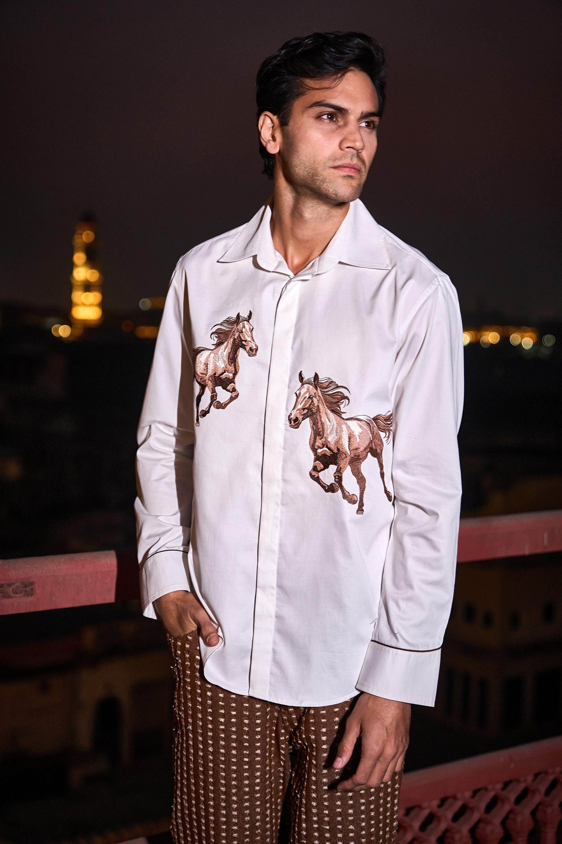 EQUESTRIAN SHIRT - dash and dot