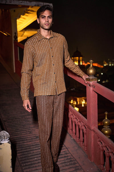 PATTERNED DENIM PANT - dash and dot