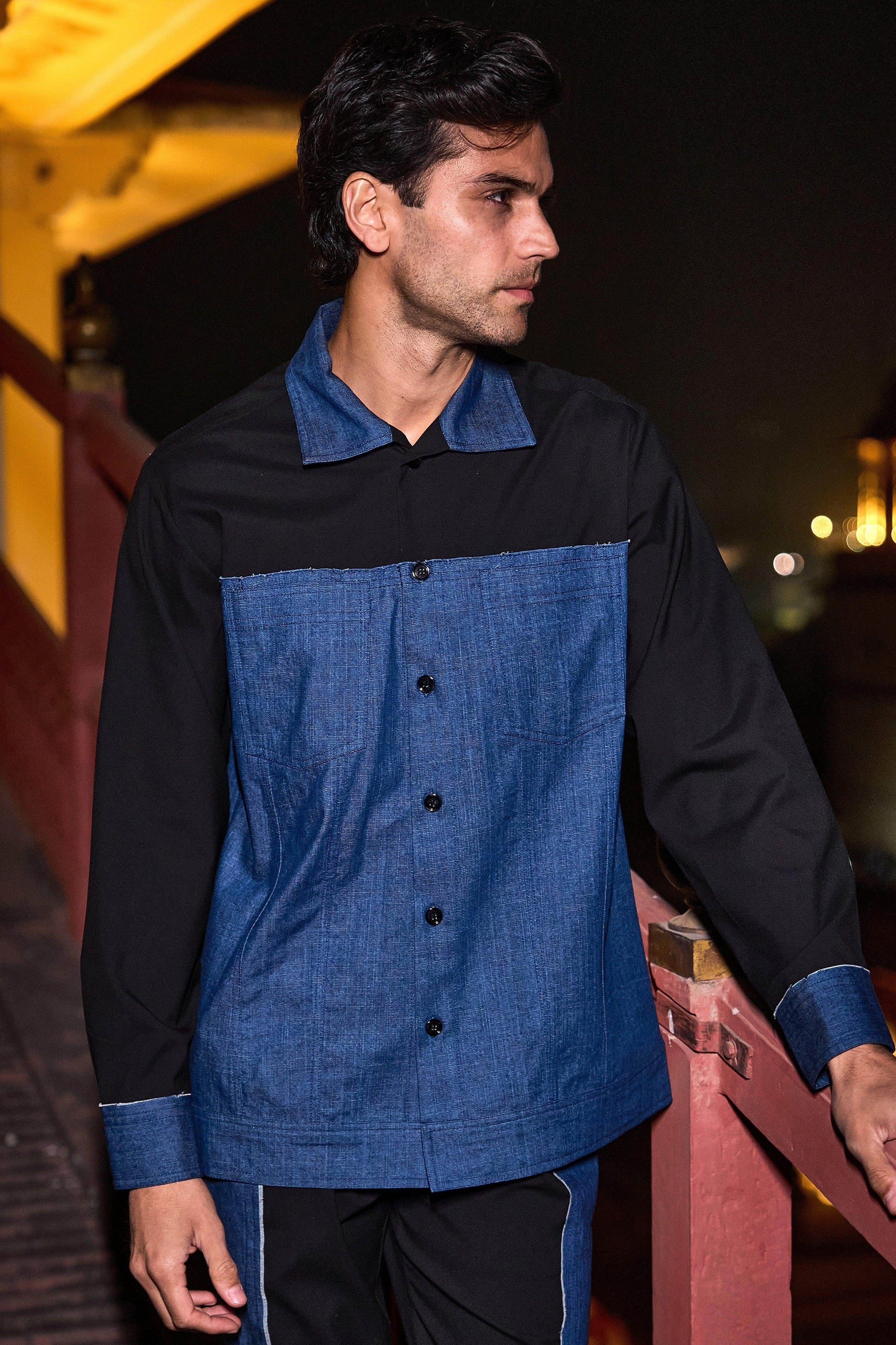 BLACK/INDIGO SET - dash and dot