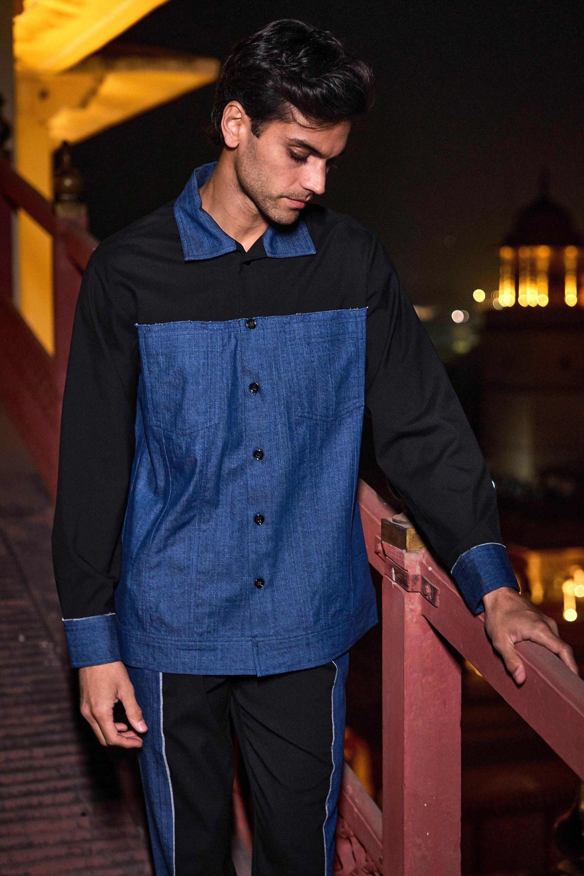 BLACK/INDIGO SET - dash and dot