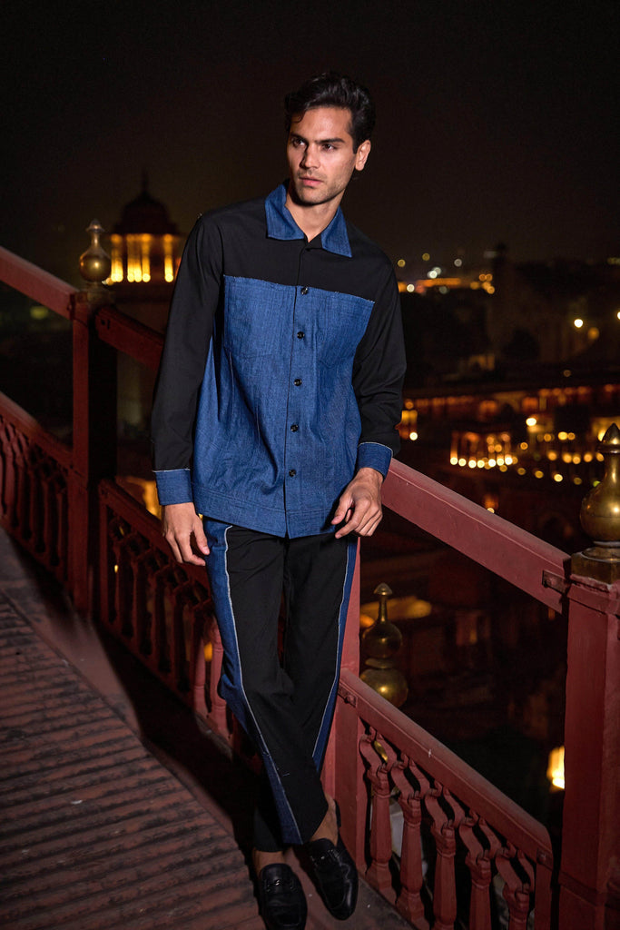 BLACK/INDIGO SET - dash and dot dash and dot