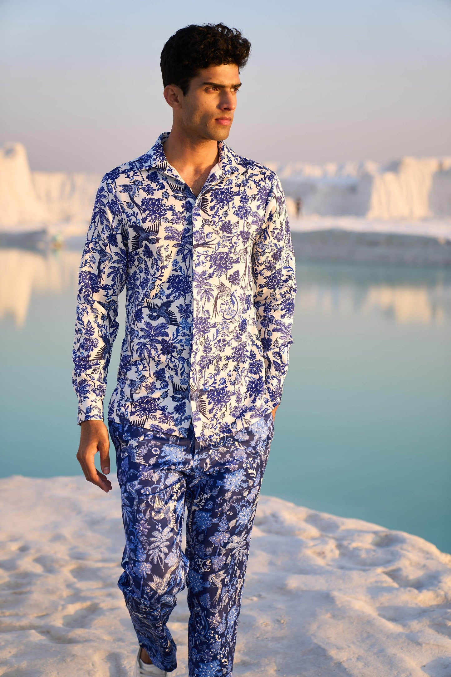 PORCELAIN PRINTED SET - dash and dot