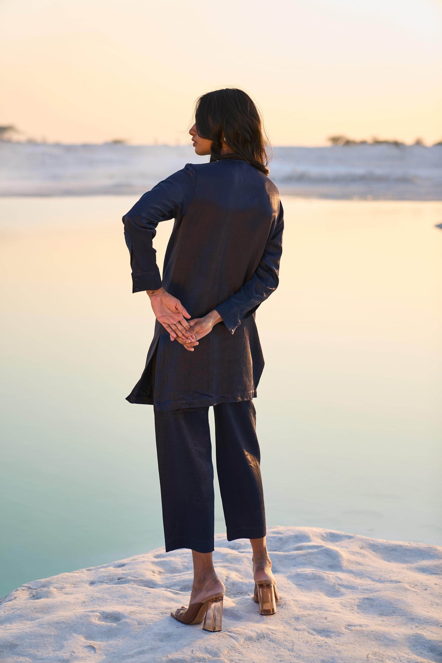 GEOMETRIC EMBROIDERED PANT - dash and dot